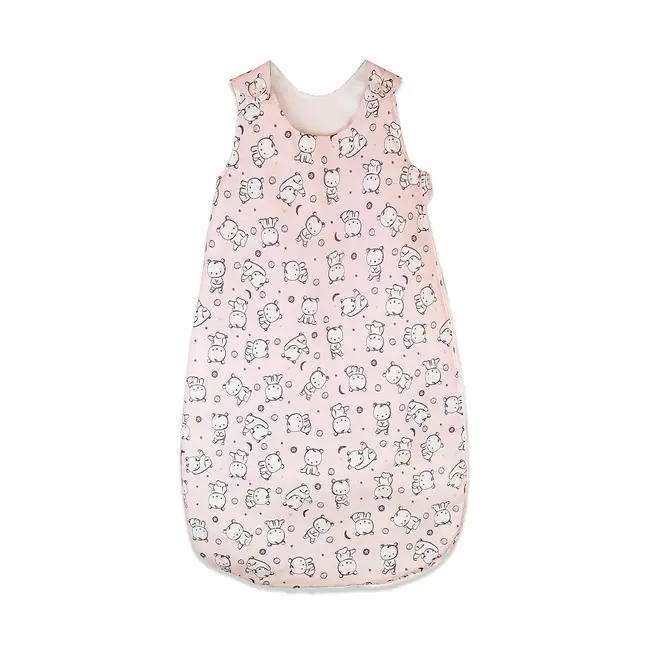 Sac de dormit copii, Baby Bear roz, din bumbac, 60 cm, 1 tog - Toamna KDEP601BBR