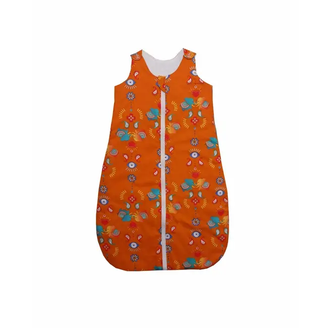 Sac de dormit copii, Jocul Elefantilor, din bumbac, 60 cm, 0.5 tog - Vara KDEV6005JEP