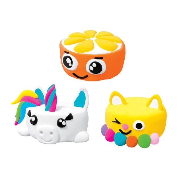 Set Air Clay pentru modelaj Lovin - 18 culori -  Squishy Cutes KRTOK70131