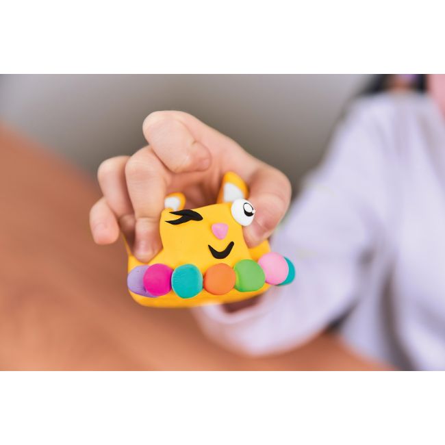 Set Air Clay pentru modelaj Lovin - 18 culori -  Squishy Cutes KRTOK70131