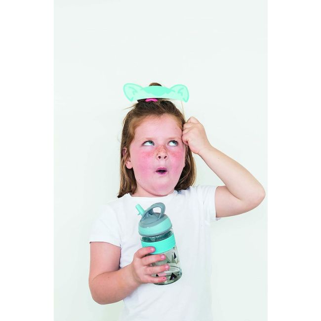 Nuby - Cana 2 in 1, Cu pai incorporat, Din materialul ecologic tritan, Rezistenta, 360 ml, 3+ ani, Albastru BYNNV0414024BLUE