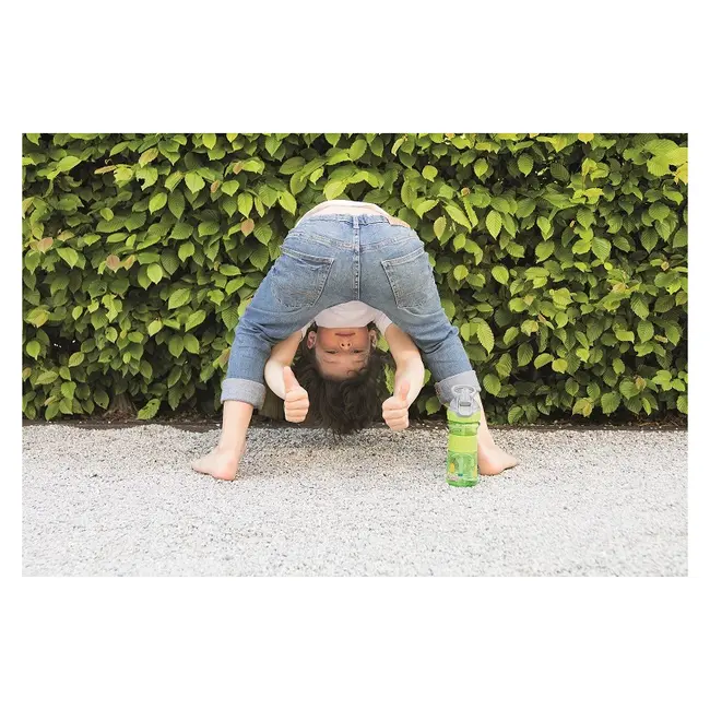 Nuby - Cana sport cu pai moale si pliabil, Din materialul ecologic tritan, Rezistenta, 360 ml, 3+ ani, Verde BYNNV0414021GREEN