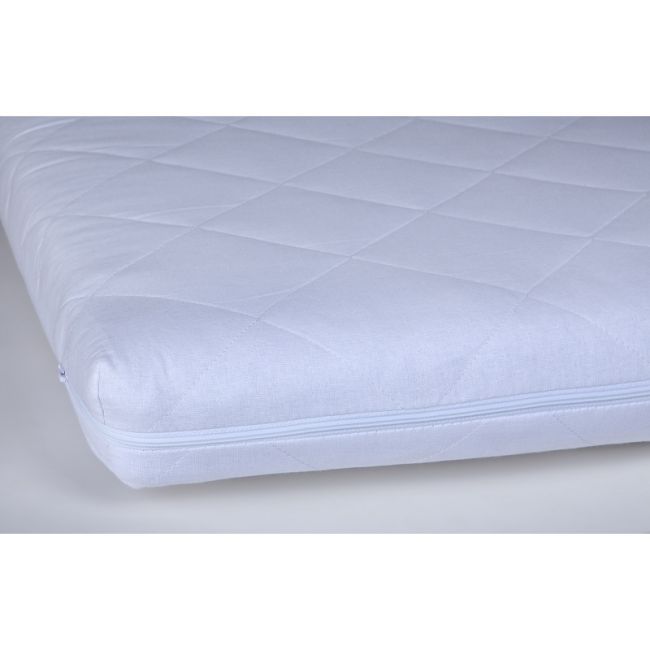Saltea pentru patut YappyLatex din cocos si latex, YappyKids, 140x70x8 cm, Alb BYNMAT_LTX_140