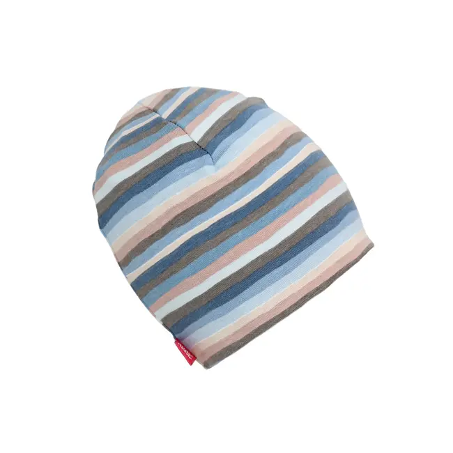 Caciula Blue Stripes, in strat dublu, 35-39 cm KDECD36BLSTR