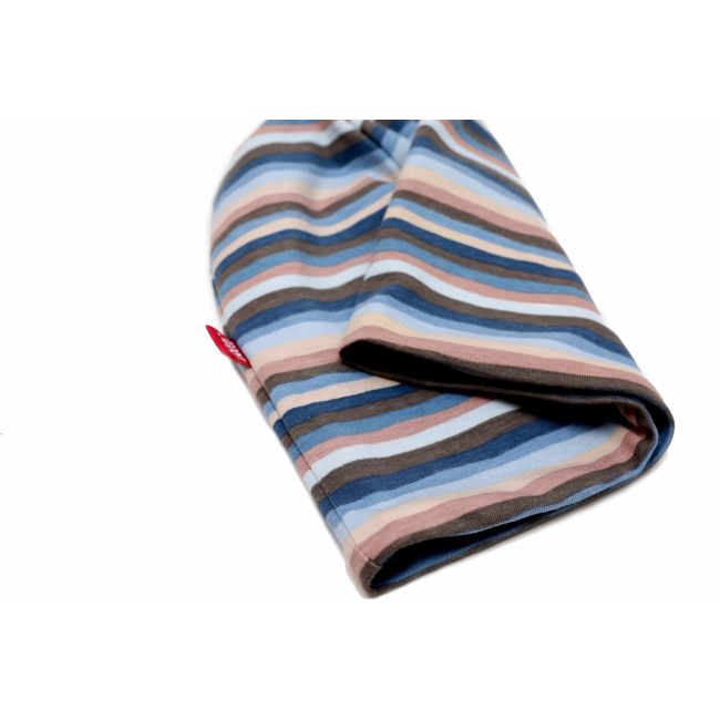 Caciula Blue Stripes, in strat dublu, 48-50 cm KDECD35BLSTR