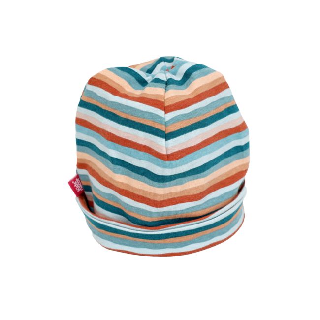 Caciula Green Stripes, cu bordura, in strat dublu, 48-50 cm KDECDB35GRSTR