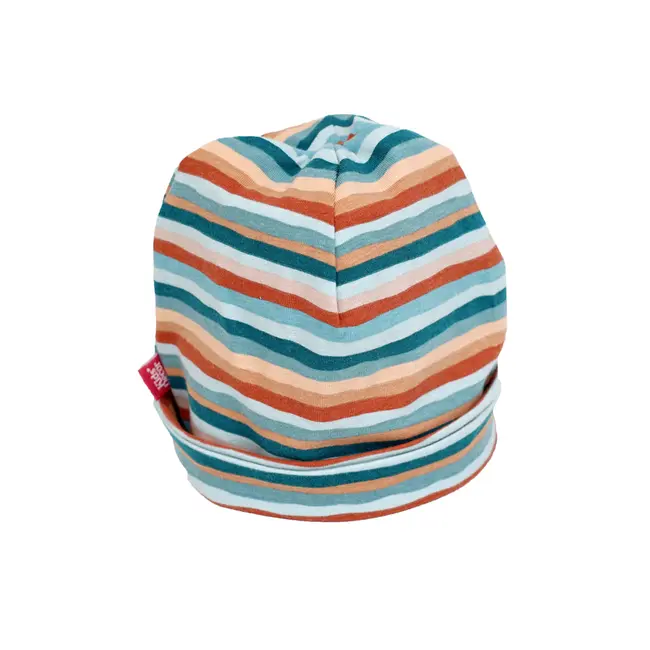 Caciula Green Stripes, cu bordura, in strat dublu, 48-50 cm KDECDB35GRSTR