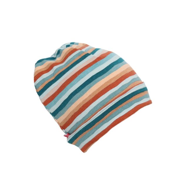 Caciula Green Stripes, cu bordura, in strat dublu, 48-50 cm KDECDB35GRSTR