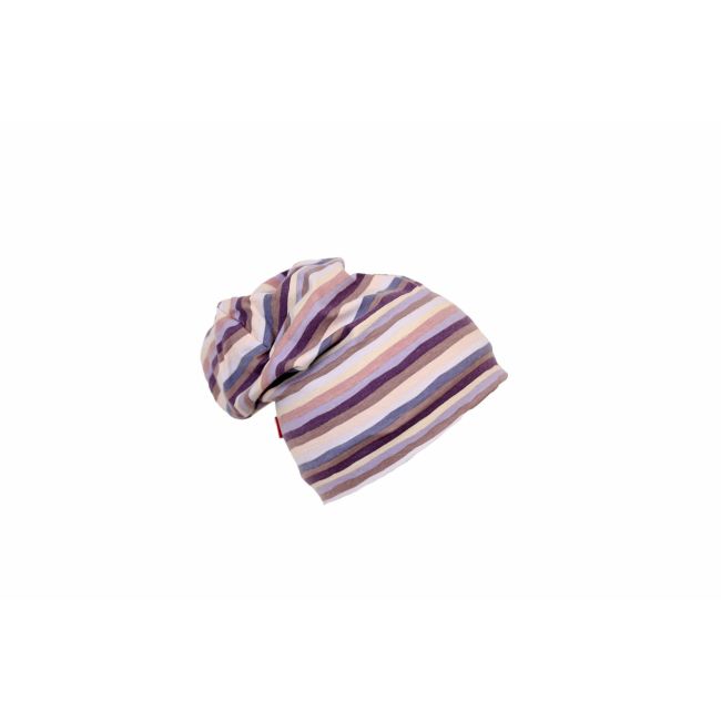 Caciula Violet Stripes, cu bordura, in strat dublu, 46-48 cm KDECDB1836VSTR