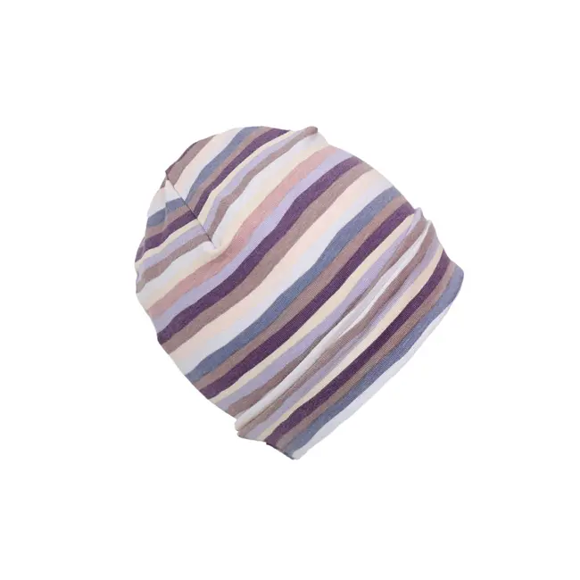 Caciula Violet Stripes, cu bordura, in strat dublu, 46-48 cm KDECDB1836VSTR