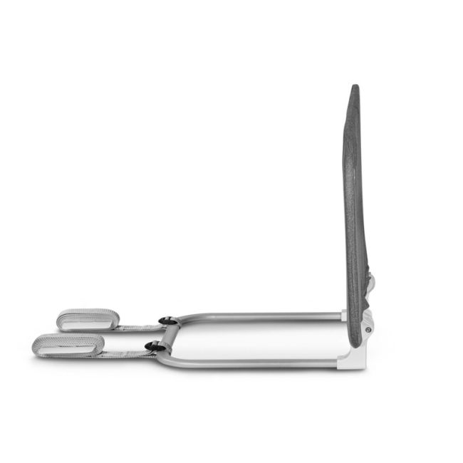 Lionelo - Bariera de protectie pentru pat Lora, Pliabila, Sistem de blocare StandSafe, Geanta de transport inclusa, 105 x 45 cm, Gri BYNLO-LORA_GREY_STONE