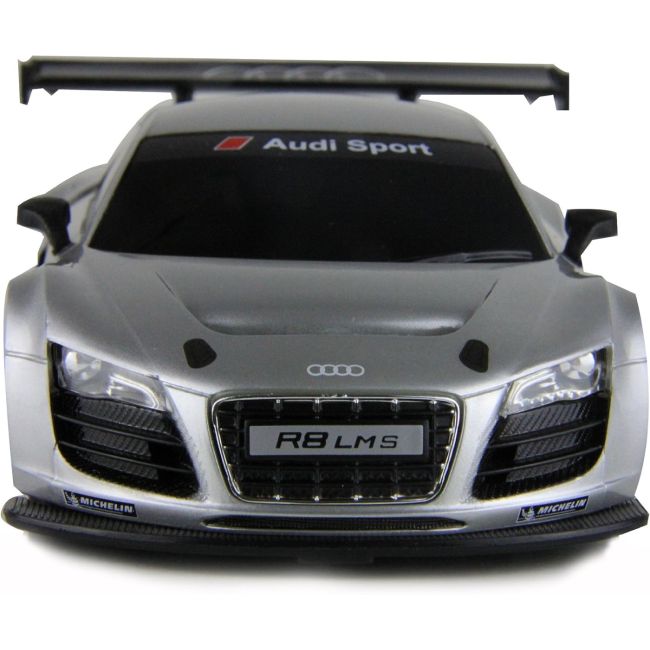 MASINA CU TELECOMANDA AUDI R8 ARGINTIU CU SCARA 1 LA 24 VIVRas46800_Argintiu