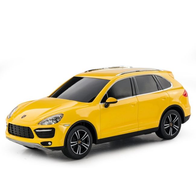 MASINA CU TELECOMANDA PORSCHE CAYENNE TURBO GALBEN CU SCARA 1 LA 24 VIVRas46100_Galben