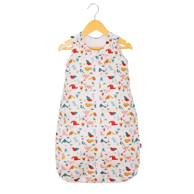 Sac de dormit copii, Cute Dinosaurs, din bumbac, 130 cm, 0.8 tog - Primavara KDEPR13008CDINO