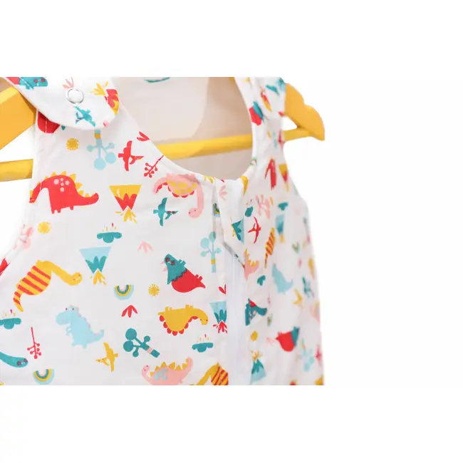 Sac de dormit copii, Cute Dinosaurs, din bumbac, 70 cm, 0.5 tog - Vara KDEV7005CDINO
