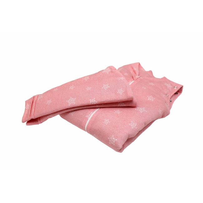 Sac de dormit cu picioruse si maneci, Stars in your eyes - Pink, 80 cm, 2 Tog - Iarna KDEJPIC802STEYEP