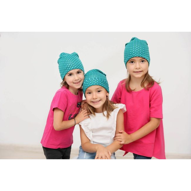 Caciula Emerald, cu bordura, in strat dublu, 50.5-52 cm KDECDB68EDB