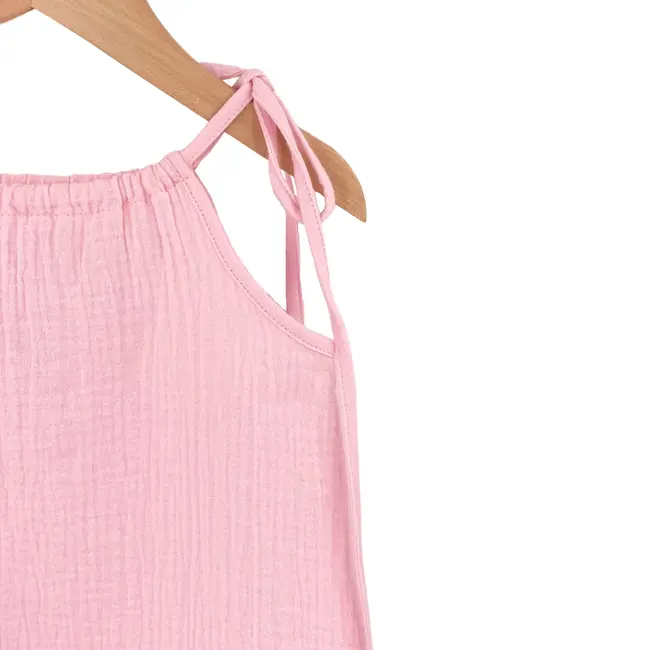 Rochie de vara cu snur pentru fetite, din muselina, Magic Pink, 18-24 luni KDERM1824MPINK