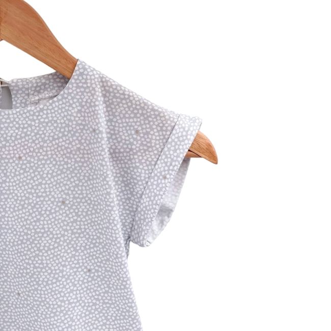 Rochita de vara din jersey cu fustita muselina, Pearl, 3-4 ani KDERVJM34PEARL