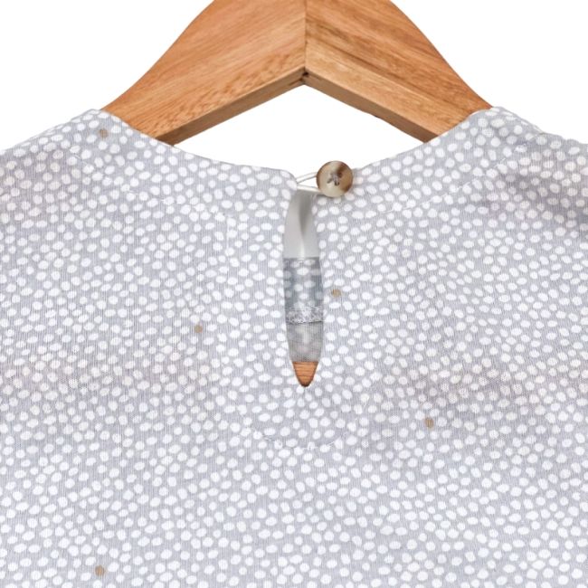 Rochita de vara din jersey cu fustita muselina, Pearl, 4-5 ani KDERVJM45PEARL
