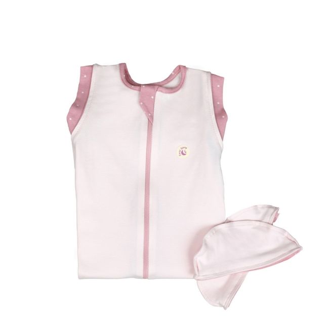 Sac de dormit Swaddle First Sleep Blush Pink, faza 2, pentru bebelusi 3-6 luni KDEFS2BP00