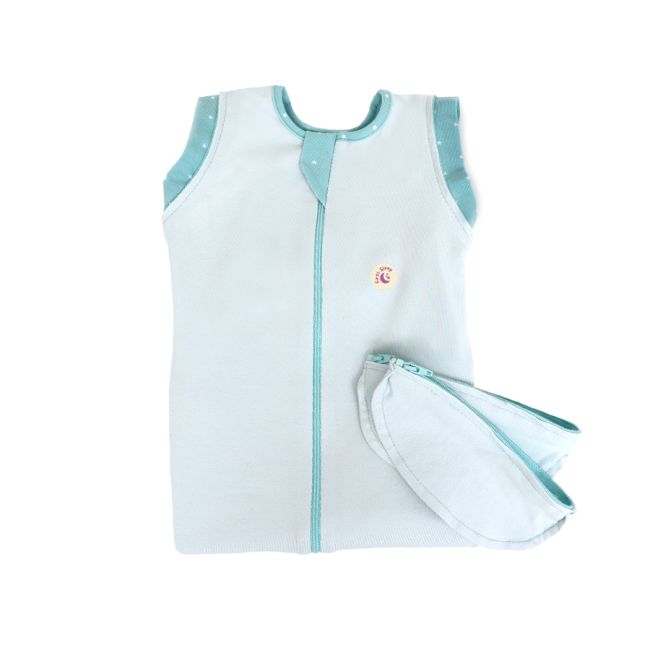 Sac de dormit Swaddle First Sleep Coral Blue, faza 2, pentru bebelusi 3-6 luni KDEFS2CB00