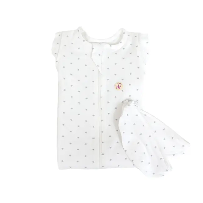 Sac de dormit Swaddle First Sleep Star Light, faza 2, pentru bebelusi 3-6 luni KDEFS2STLI00