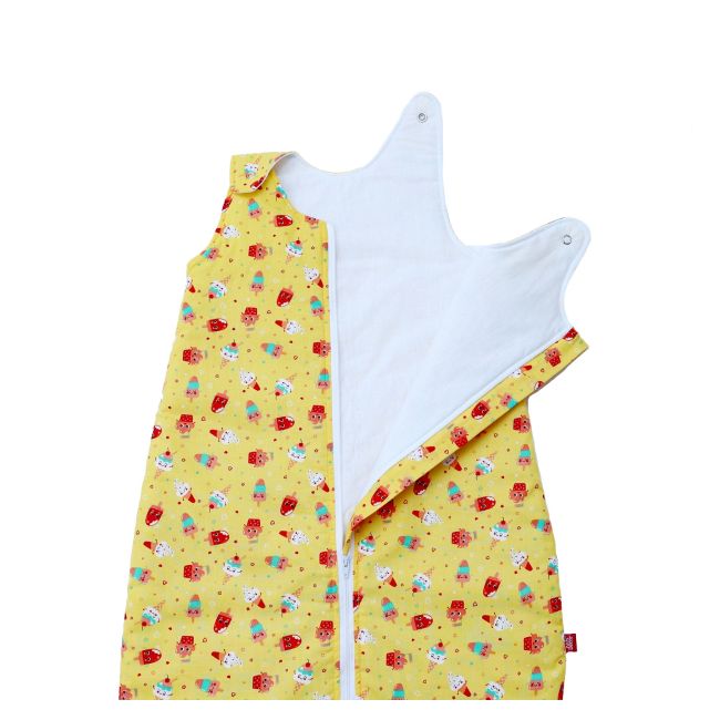 Sac de dormit copii, Dream of Ice Cream, din bumbac, 70 cm, 2.5 tog - Iarna KDEI7025DOFIC