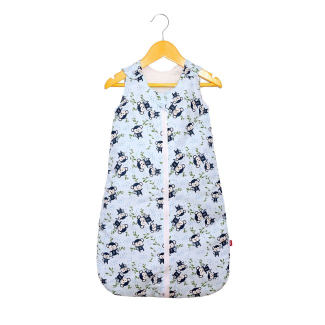 Sac de dormit copii, Happy Monkey, din bumbac, 60 cm, 0.5 tog - Vara KDEV6005HMNK