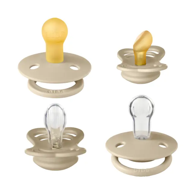Bibs - set 4 suzete try-it collection 0 luni +-vanilla bbb91344