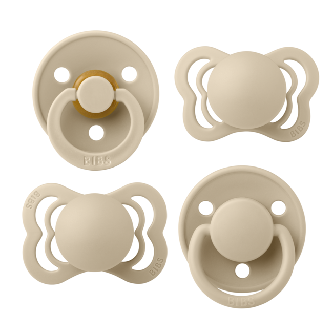 Bibs - set 4 suzete try-it collection 0 luni +-vanilla bbb91344