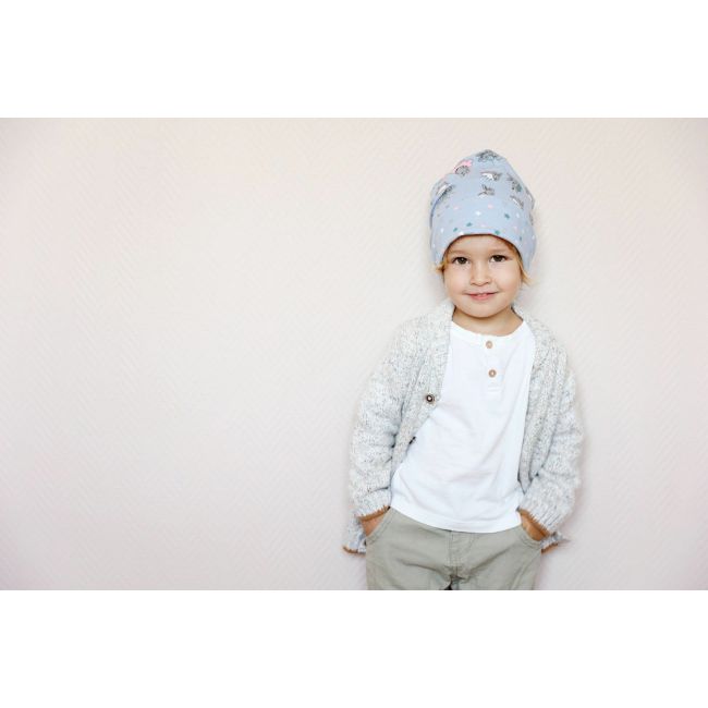 Caciula Bunny, cu bordura, in strat dublu, 50.5-52 cm KDECDB610BUN