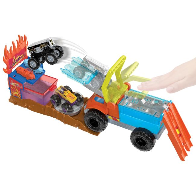 HOT WHEELS MONSTER TRUCK ARENA SMASHERS COLOR SHIFTERS SALVAREA LUI 5ALARM VIVMTHPN73