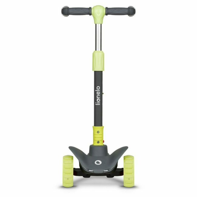 Lionelo - Trotineta Timy, Copii, Pliabila, Pana la 50 Kg, Cu design ergonomic, Cu lumini LED, 26,5 x 60 x 64-76 cm, 3 ani+, Verde BYNLOE-TIMMY_GREEN_LIME