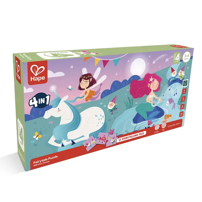 Puzzle pentru copii Zane (4 in 1) si joc storytelling TSGE1640A