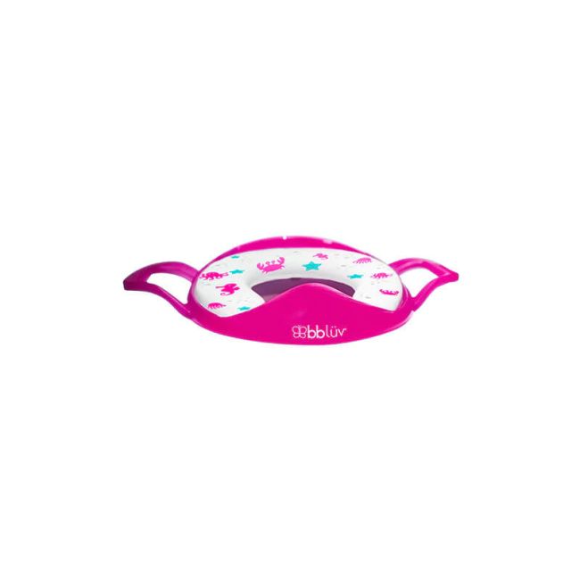 Reductor toaleta, Poti, Cu perna confortabila si detasabila, Fara BPA, Bbluv, Pink BYNBBL-B0112-P