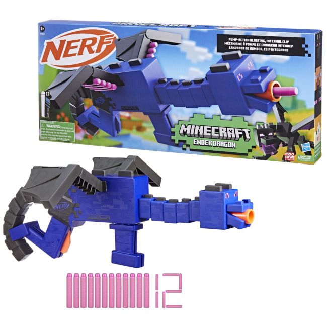 BLASTER NERF MINECRAFT ENDER DRAGON VIVF7912