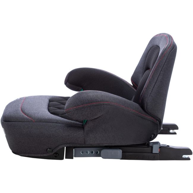 Inaltator auto, Cosmo Plus I-Size, Cu isofix, Cu spatar inaltat si cotiere, Potrivit pentru copiii intre 125 si 150 cm sau intre 25 si 36 Kg, FreeON, Conform cu standardul european de securitate ECE R129, Black BYN48730