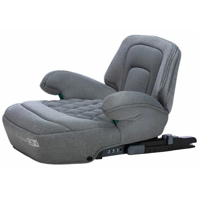 Inaltator auto, Cosmo Plus I-Size, Cu isofix, Cu spatar inaltat si cotiere, Potrivit pentru copiii intre 125 si 150 cm sau intre 25 si 36 Kg, FreeON, Conform cu standardul european de securitate ECE R129, Gray BYN48686