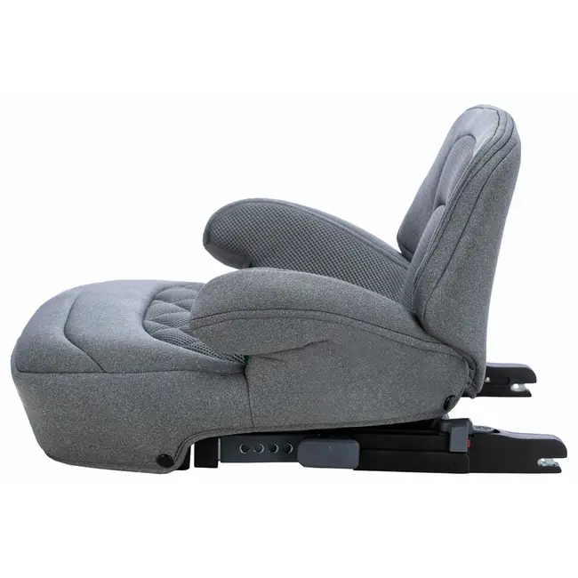 Inaltator auto, Cosmo Plus I-Size, Cu isofix, Cu spatar inaltat si cotiere, Potrivit pentru copiii intre 125 si 150 cm sau intre 25 si 36 Kg, FreeON, Conform cu standardul european de securitate ECE R129, Gray BYN48686