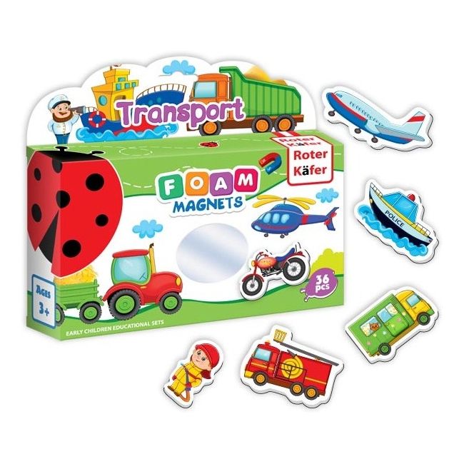 Joc educativ Lumea in Magneti - Mijloace de Transport Roter Kafer RK3030-02 BBJRK3030-02_Initiala