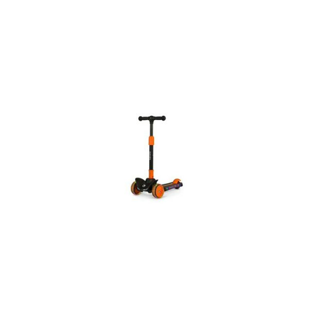 Lionelo - Trotineta Timy, Copii, Pliabila, Pana la 50 Kg, Cu design ergonomic, Cu lumini LED, 26,5 x 60 x 64-76 cm, 3 ani+, Portocaliu/Negru BYNLOE-TIMMY_ORANGE_BLACK