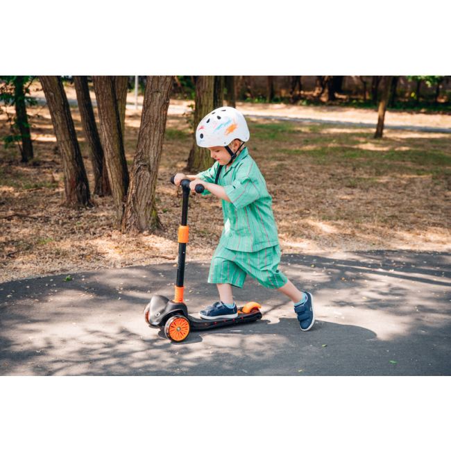 Lionelo - Trotineta Timy, Copii, Pliabila, Pana la 50 Kg, Cu design ergonomic, Cu lumini LED, 26,5 x 60 x 64-76 cm, 3 ani+, Roz BYNLOE-TIMMY_PINK_ROSE