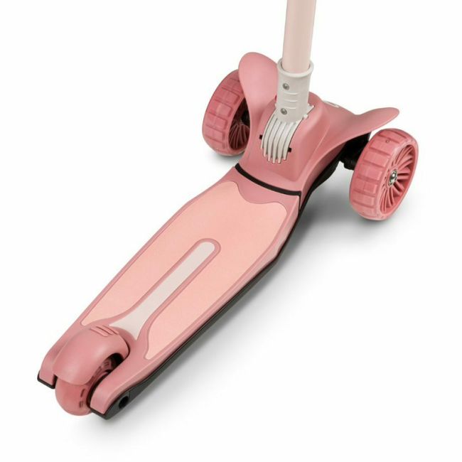 Lionelo - Trotineta Timy, Copii, Pliabila, Pana la 50 Kg, Cu design ergonomic, Cu lumini LED, 26,5 x 60 x 64-76 cm, 3 ani+, Roz BYNLOE-TIMMY_PINK_ROSE