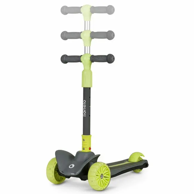 Lionelo - Trotineta Timy, Copii, Pliabila, Pana la 50 Kg, Cu design ergonomic, Cu lumini LED, 26,5 x 60 x 64-76 cm, 3 ani+, Verde BYNLOE-TIMMY_GREEN_LIME