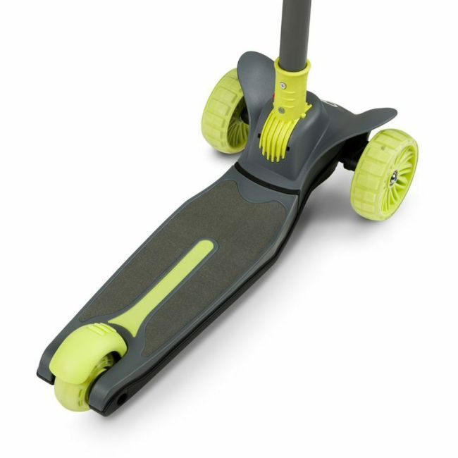 Lionelo - Trotineta Timy, Copii, Pliabila, Pana la 50 Kg, Cu design ergonomic, Cu lumini LED, 26,5 x 60 x 64-76 cm, 3 ani+, Verde BYNLOE-TIMMY_GREEN_LIME