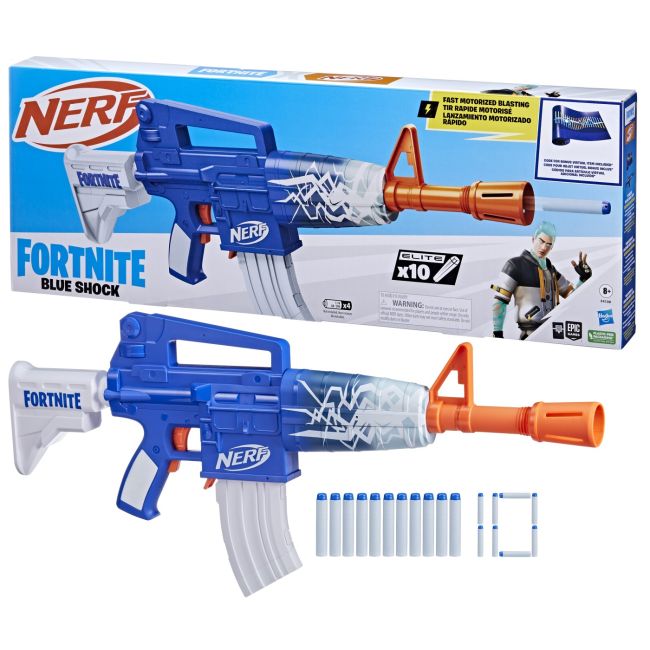 NERF BLASTER NERF FORTNITE BLUE SHOCK VIVF4108