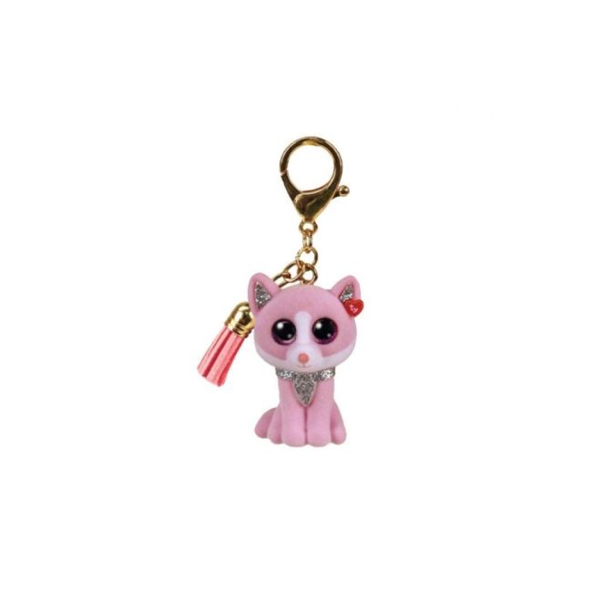 PLUS BRELOC TY 8.5CM MINI BOOS FIONA PISICUTA ROZ VIVTY25065