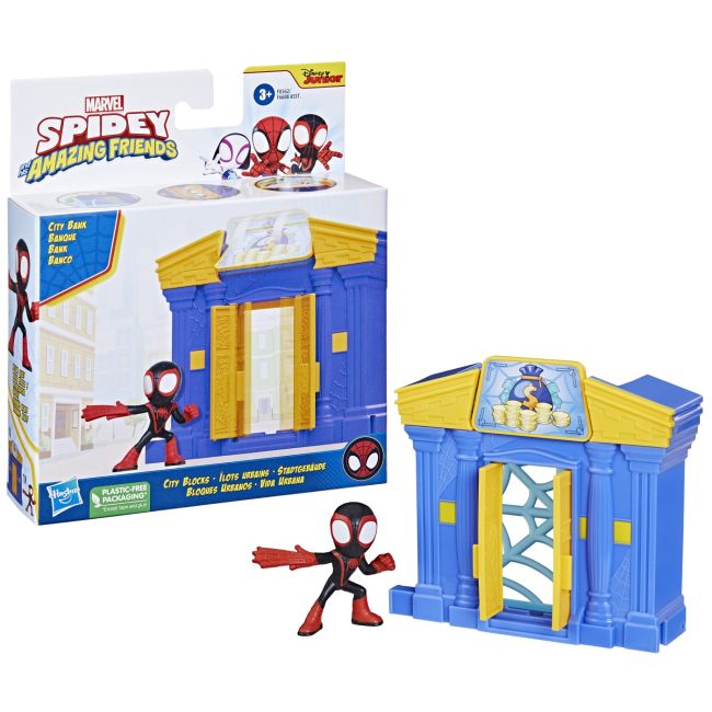 SPIDEY PRIETENII EXTRAORDINARI CITY BLOKS SET DE CONSTRUCTIE BANCA VIVF6688_F8362