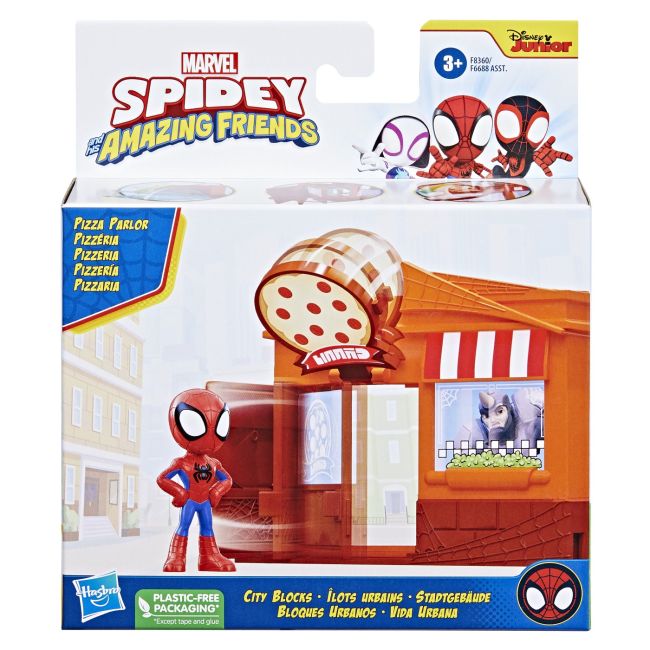 SPIDEY PRIETENII EXTRAORDINARI CITY BLOKS SET DE CONSTRUCTIE PIZZERIE VIVF6688_F8360